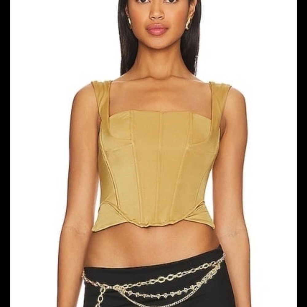 Revolve Knock Out Top in Shroom S - corset top Bustier bodice we are HAH
